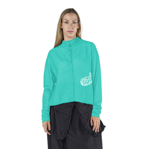 Rundholz Print Knit Cardigan